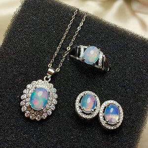 Opal Suit Jewelry Set