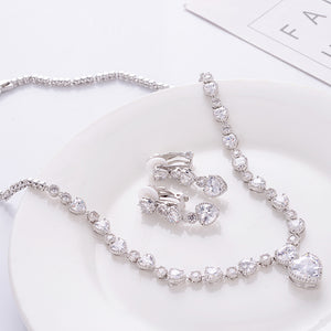 Bridal Zircon Jewelry Set