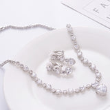 Bridal Zircon Jewelry Set