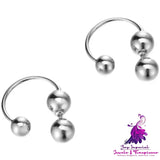 Women’s Fashion Round Ball Back Dangle Earrings