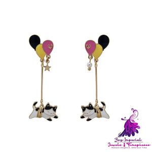 Cartoon Cats Balloon Earrings