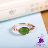 Hetian Jasper Bamboo Ring