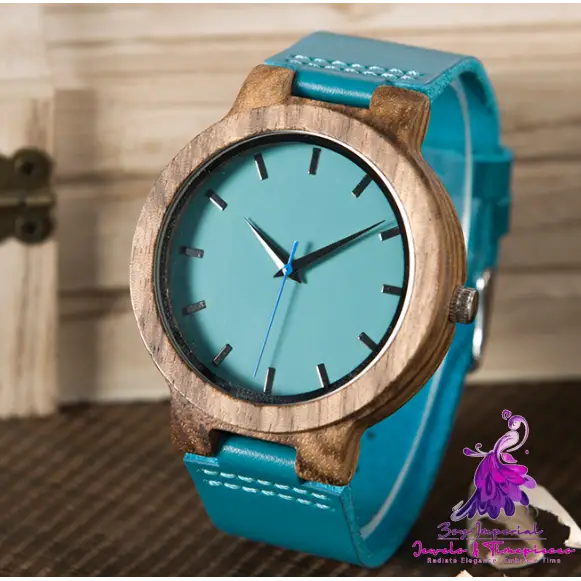 Bamboo Green Silicone Band Watch