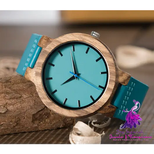 Bamboo Green Silicone Band Watch