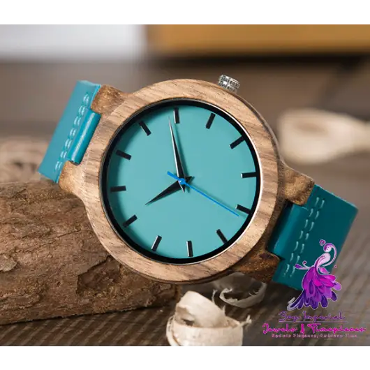 Bamboo Green Silicone Band Watch