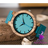 Bamboo Green Silicone Band Watch