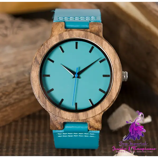 Bamboo Green Silicone Band Watch