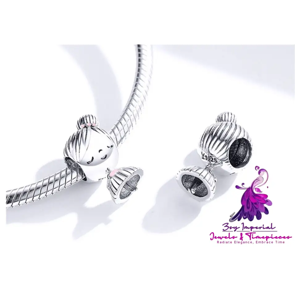 Bamboo Horse Sterling Silver Beads