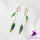 Bamboo Leaf Cheongsam Earrings