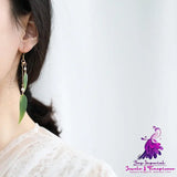 Bamboo Leaf Cheongsam Earrings