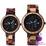 Bobo Bird Couple Bamboo Table Watch