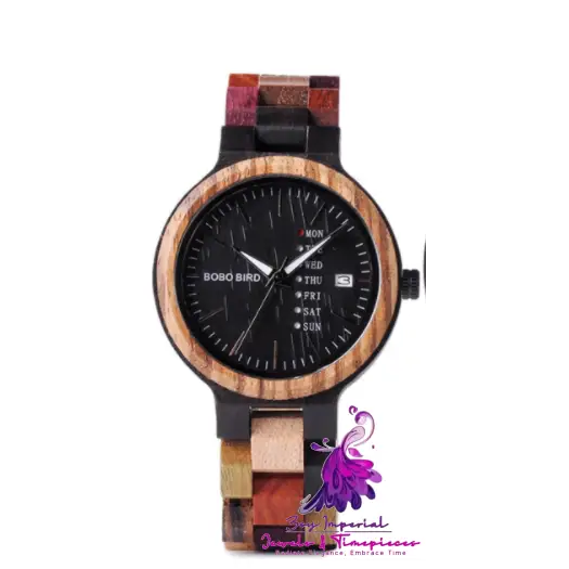 Bobo Bird Couple Bamboo Table Watch