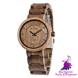 Bamboo Wood Ladies Quartz Watch