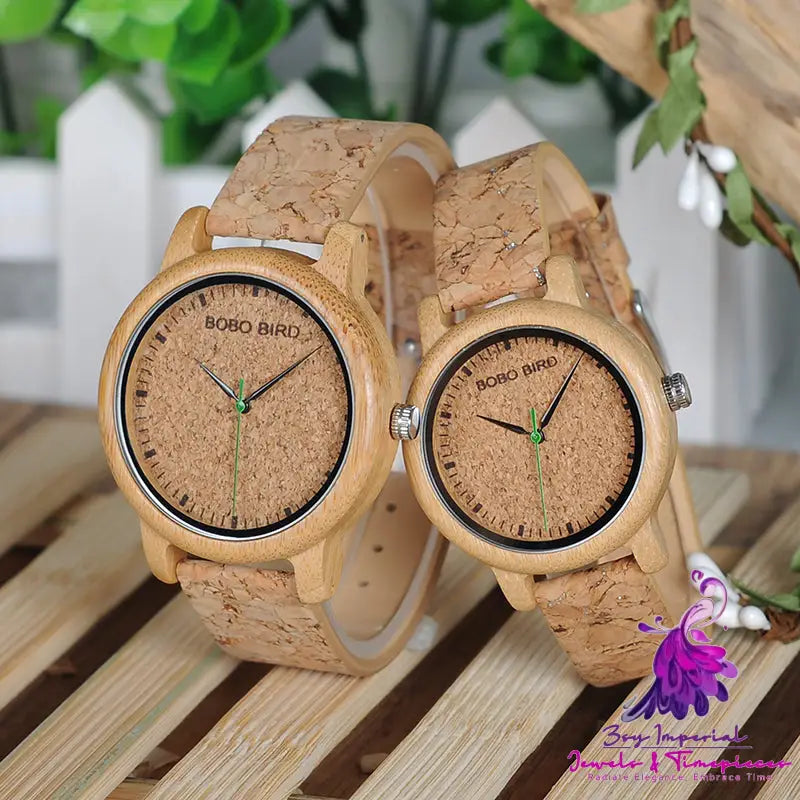 Bamboo and Wooden Wristwatch