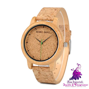 Bamboo and Wooden Wristwatch