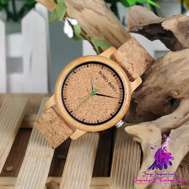 Bamboo and Wooden Wristwatch