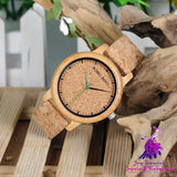 Bamboo and Wooden Wristwatch