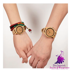 Bamboo and Wooden Wristwatch