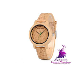 Bamboo and Wooden Wristwatch