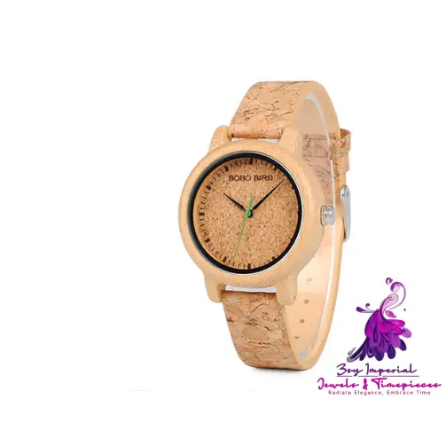 Bamboo and Wooden Wristwatch