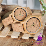 Bamboo and Wooden Wristwatch