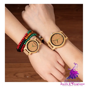 Bamboo and Wooden Wristwatch