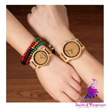 Bamboo and Wooden Wristwatch