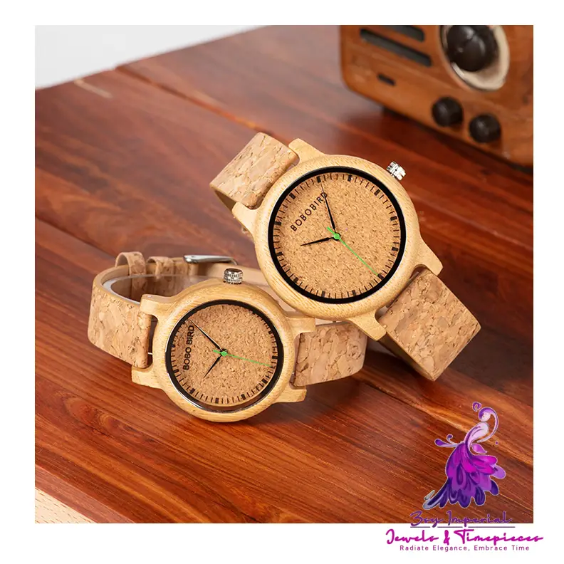 Bamboo and Wooden Wristwatch