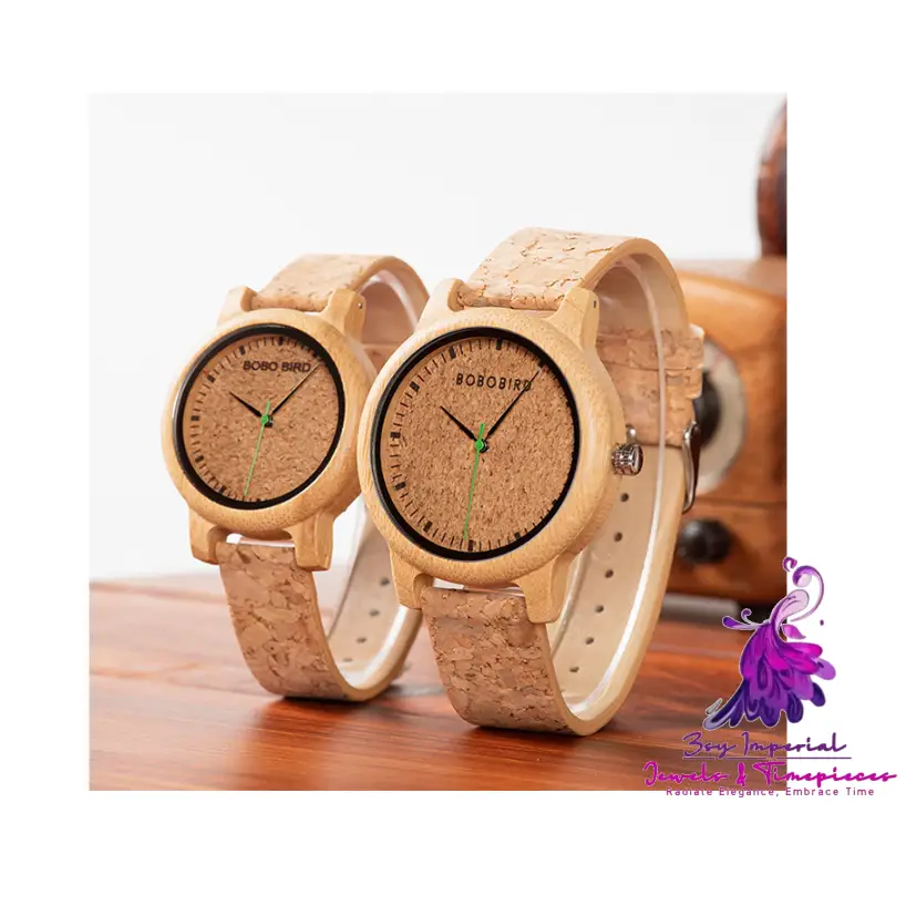 Bamboo and Wooden Wristwatch