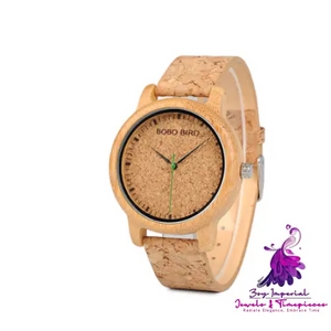 Bamboo and Wooden Wristwatch