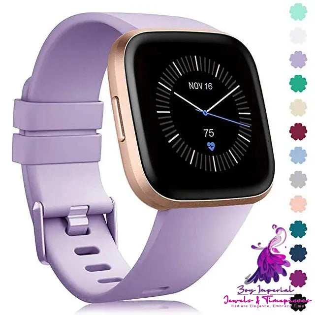 Color Buckle Silicone Watch Band Replacement