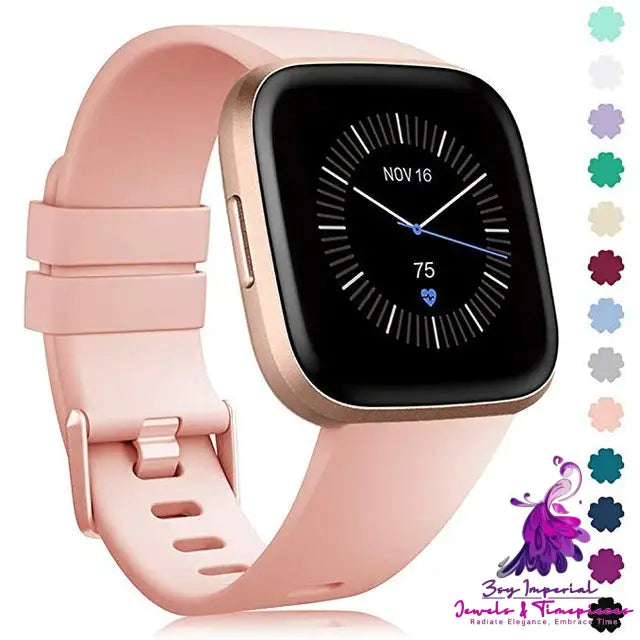 Color Buckle Silicone Watch Band Replacement