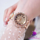 Inlaid Diamond Fashion Steel Band Watch