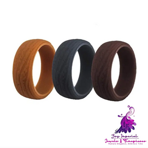 Bark Pattern Silicone Ring