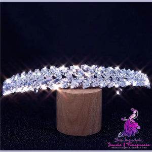 Rhinestone Bride Crown Hair Band