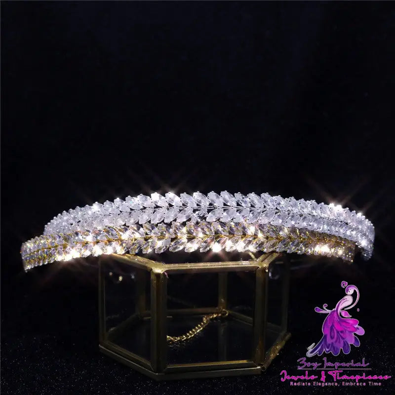 Rhinestone Bride Crown Hair Band