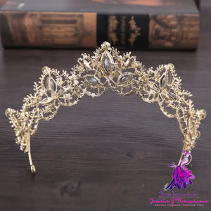 Baroque Luxury Crystal Bridal Tiara