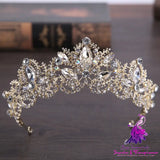 Baroque Luxury Crystal Bridal Tiara