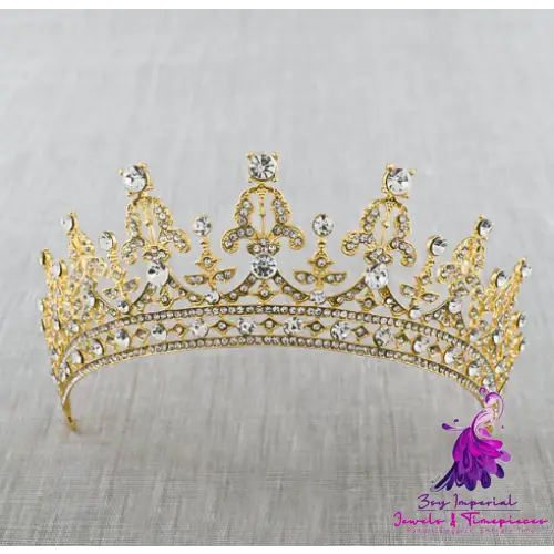 Baroque Luxury Crystal Bridal Tiara