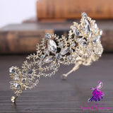 Baroque Luxury Crystal Bridal Tiara