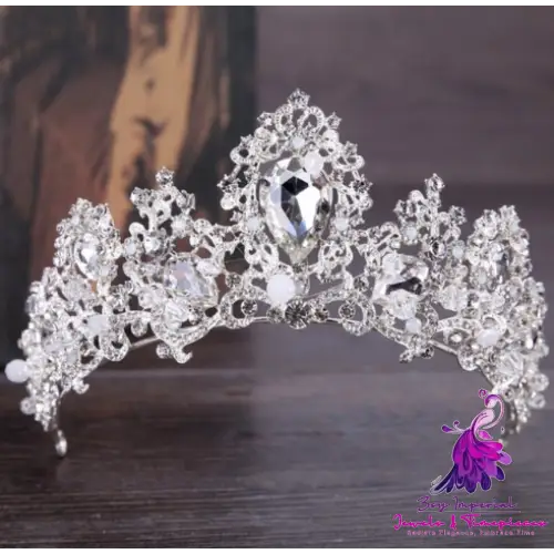 Baroque Luxury Crystal Bridal Tiara