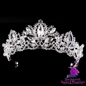 Baroque Luxury Crystal Bridal Tiara