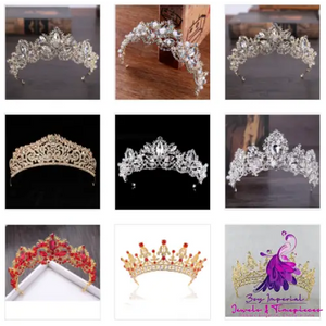 Baroque Luxury Crystal Bridal Tiara