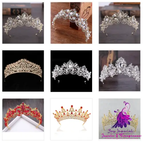 Baroque Luxury Crystal Bridal Tiara