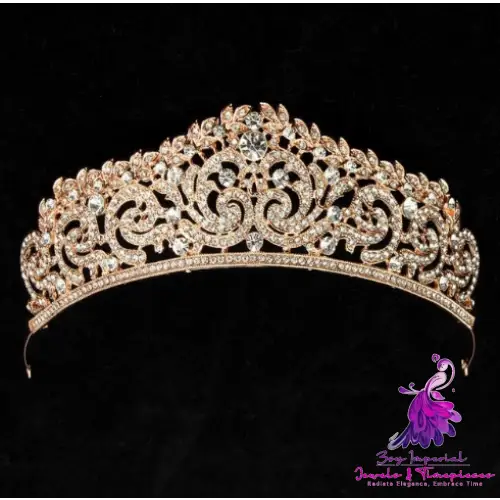 Baroque Luxury Crystal Bridal Tiara