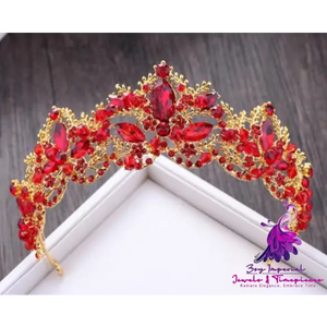 Baroque Luxury Crystal Bridal Tiara