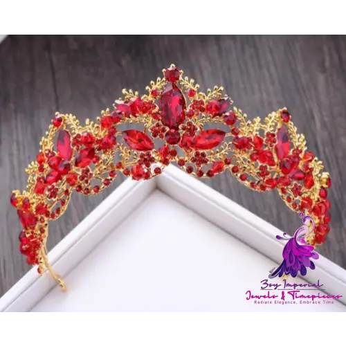 Baroque Luxury Crystal Bridal Tiara