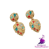 Court Style Baroque Rhinestone Earrings