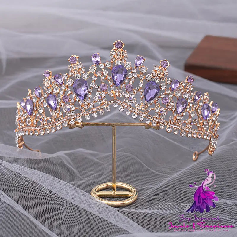 Baroque Rhinestone Crown Hair Band