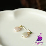 Natural Freshwater Baroque Pearl Earrings